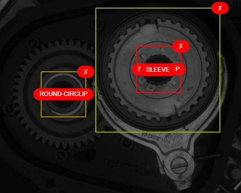 Detect object with machine vision, assembly verification
