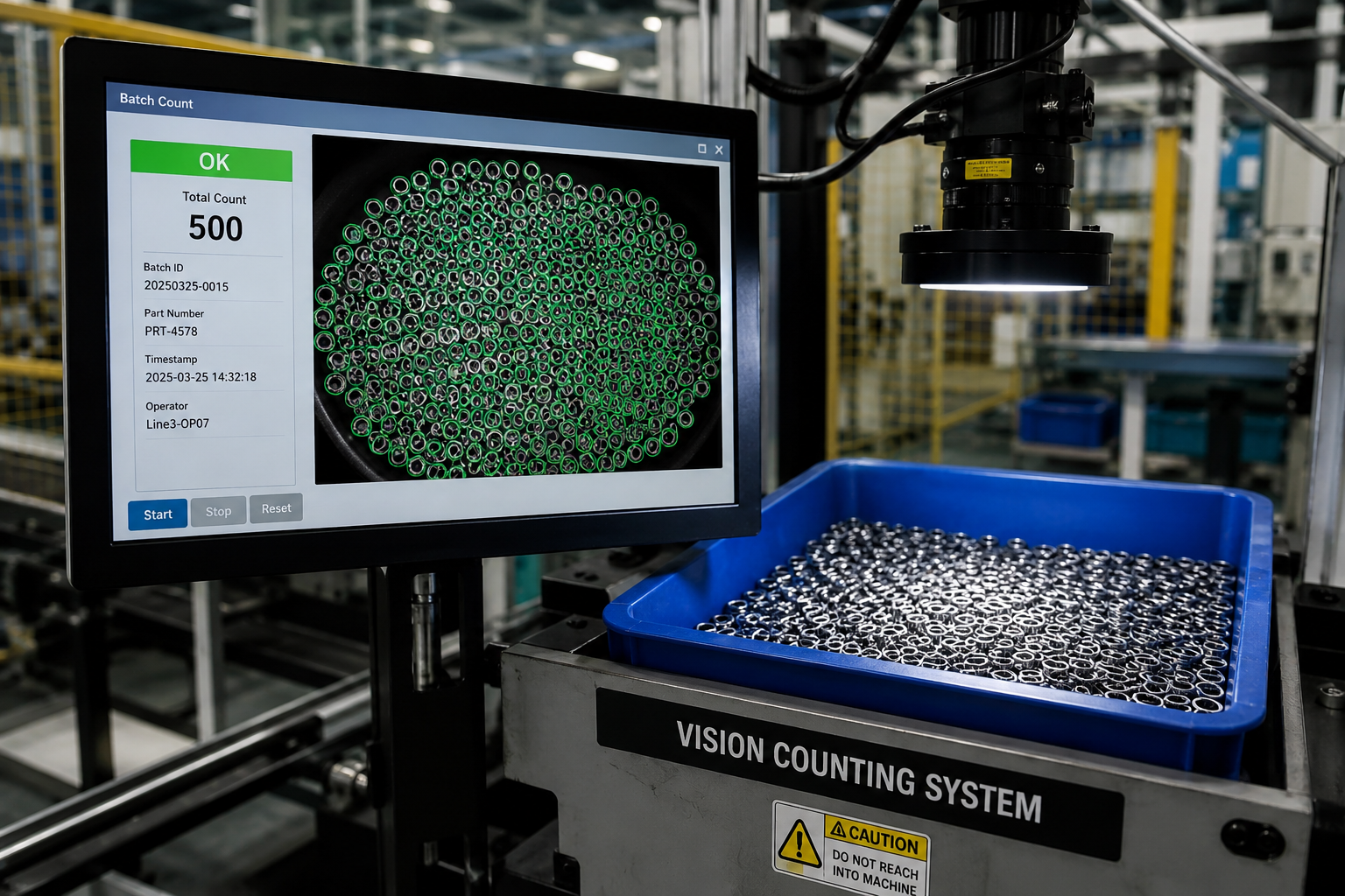 Automatic Part Counting with Machine Vision: Replacing Manual Counting on the Line